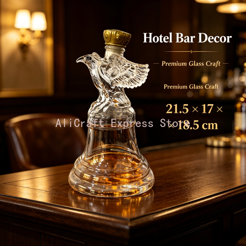 Vintage Collectible Liquor Bottles - 250. Bağımsızlık Günü Kartalı Cam Şarap