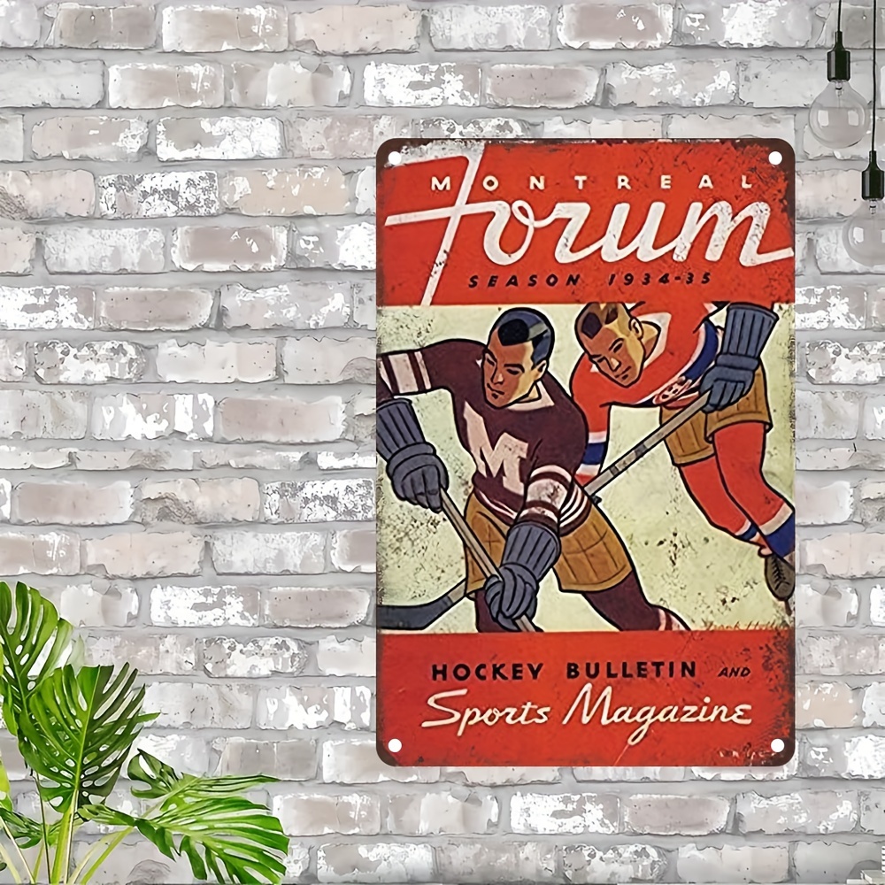 Vintage Collectible Magazines - Vintage Montreal Forum 1944-45 Sezonu Metal