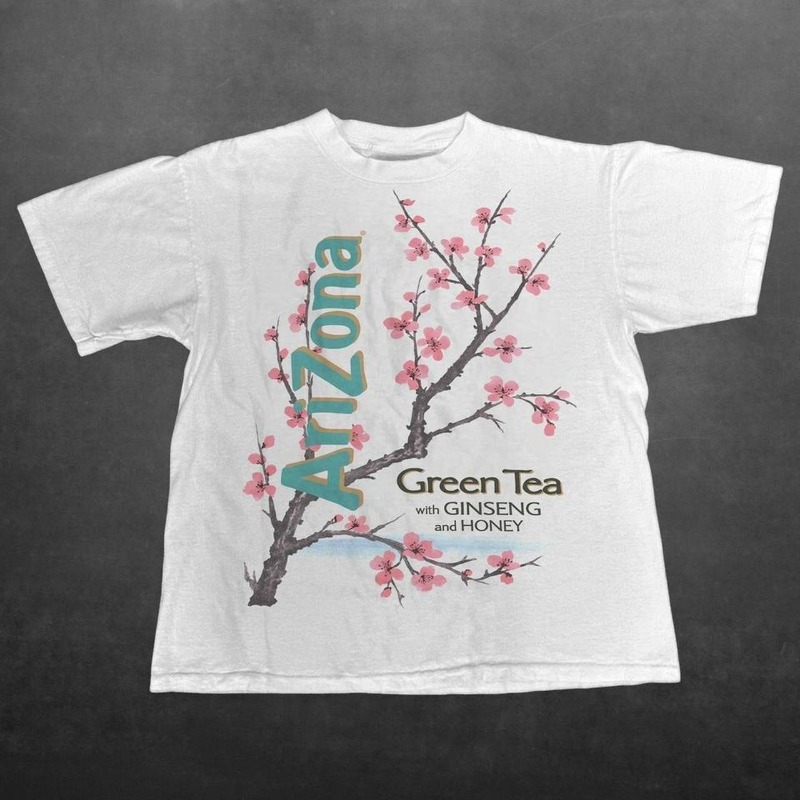 Collectible Vintage T Shirts - Vintage Y2K Kiraz Çiçeği Baskılı Kadın