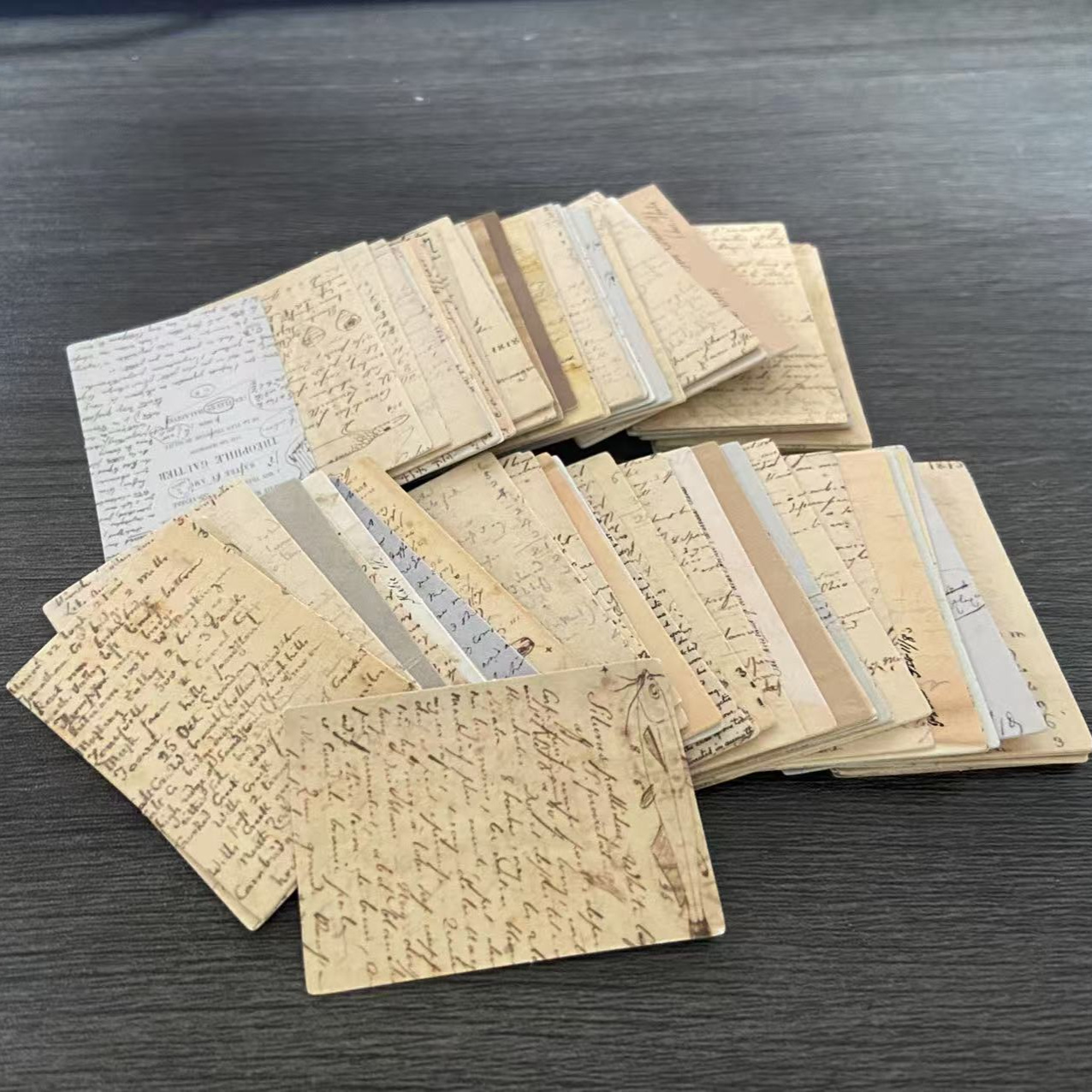 Vintage Collectible Magazines - 100 adet Vintage El Yazısı mektup