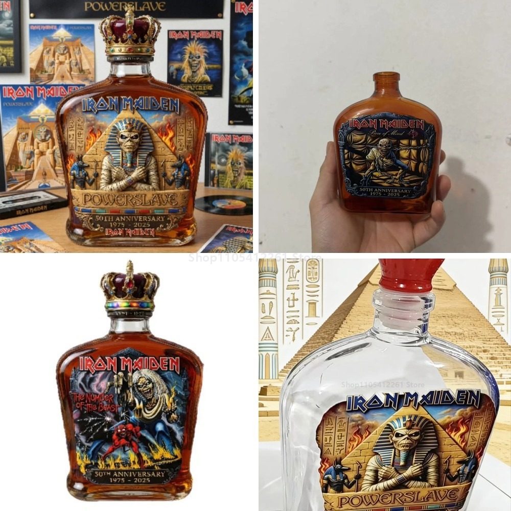 Vintage Collectible Liquor Bottles - Vintage Rock Mumya Heykeli Şeklinde İçki