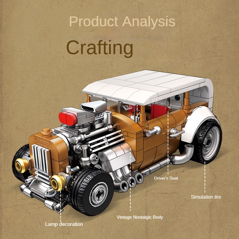 Retro vintage araba yapı taşı  - Vintage Collectible Cars incelemesi ve fiyatı