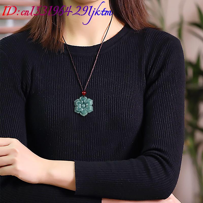 Burma Yeşim Taşı Çiçek Kolye U - Vintage Necklace incelemesi ve fiyatı