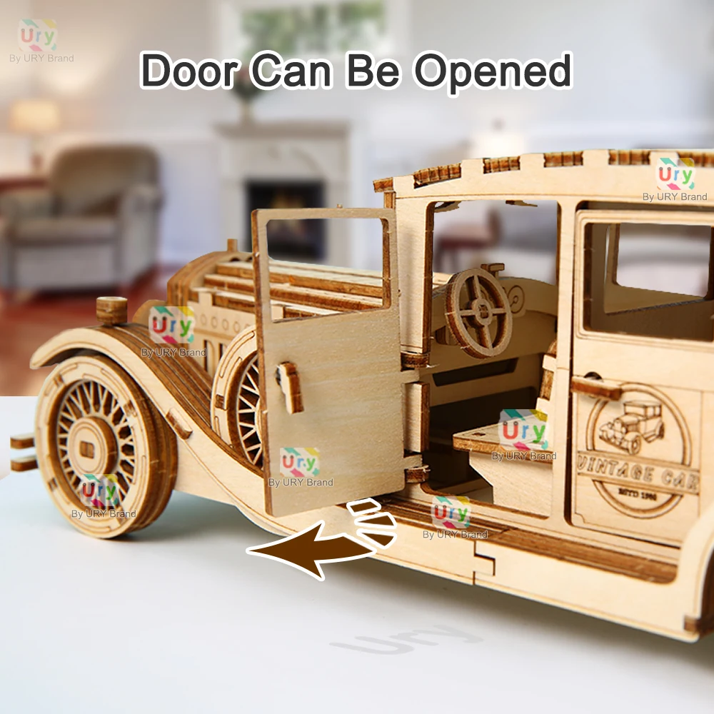 Ury 3D Ahşap Yapboz Retro Vint - Vintage Collectible Cars incelemesi ve fiyatı