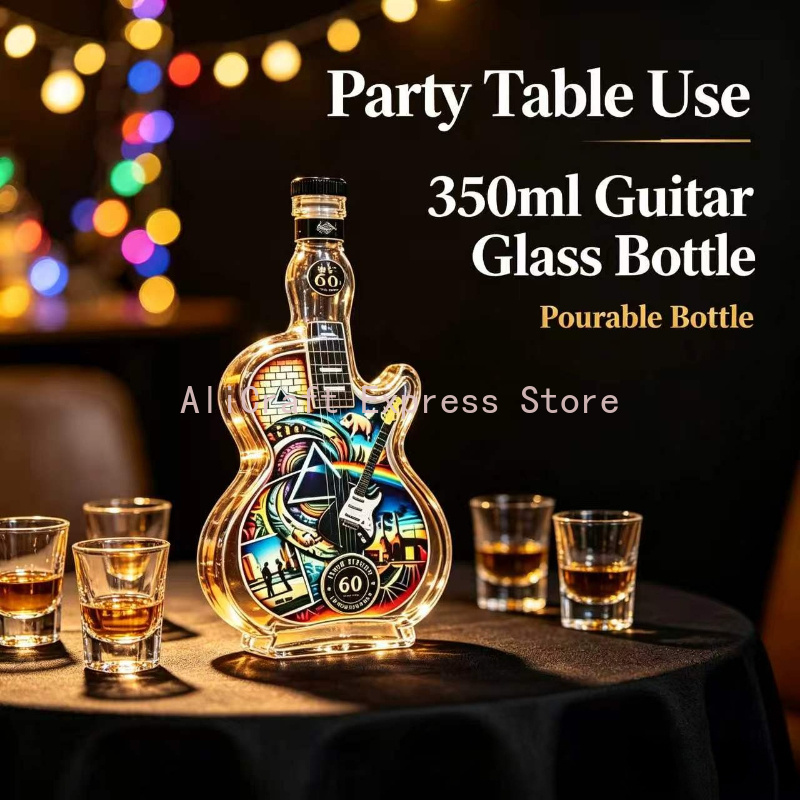 Vintage Rock Desenli Gitar Şek - Vintage Collectible Liquor Bottles incelemesi ve fiyatı