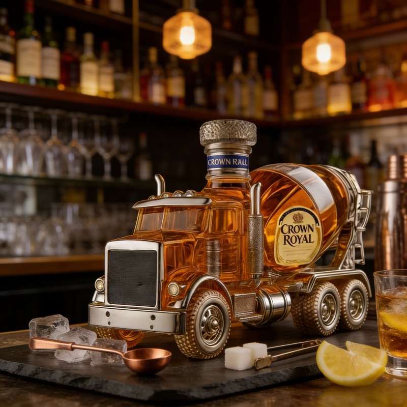 Vintage Kamyon Tasarımlı Cam V - Vintage Collectible Liquor Bottles incelemesi ve fiyatı