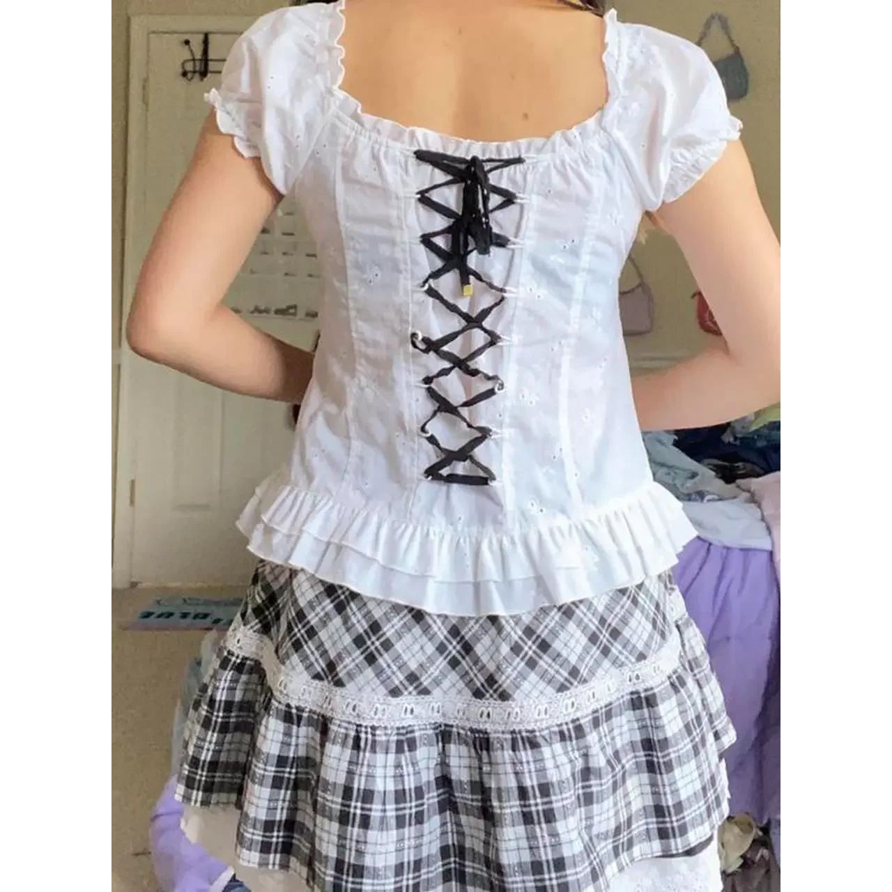 Kawaii Corset Ops 2000'ler Kad - Collectible Vintage T Shirts incelemesi ve fiyatı