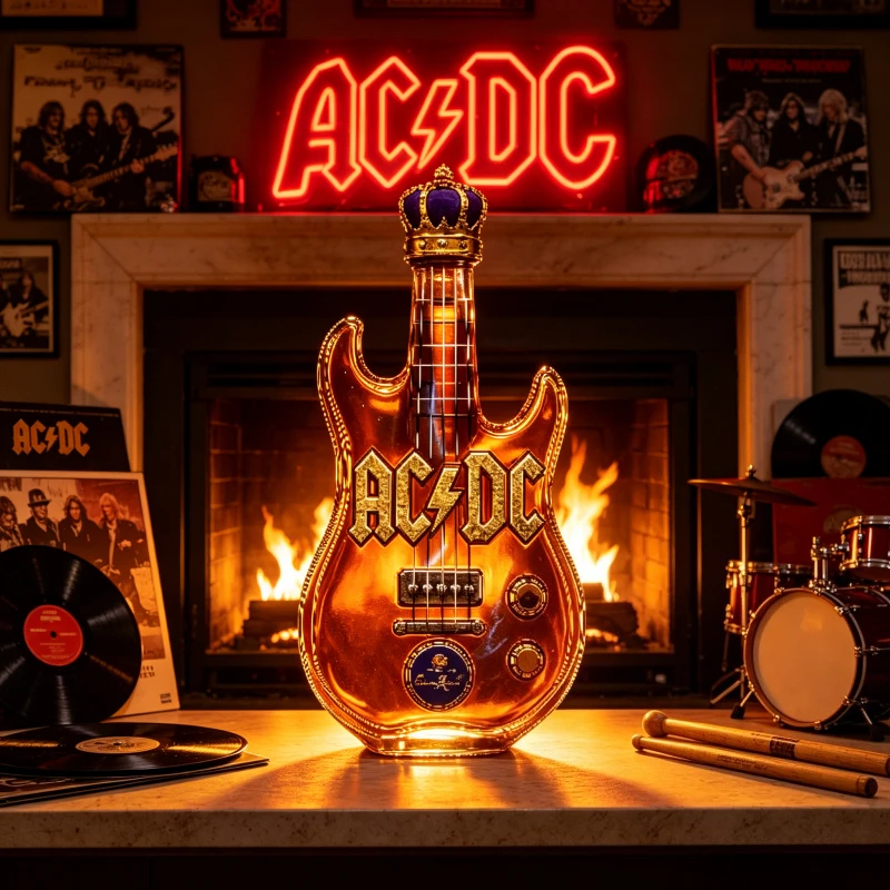 Retro Elektro Gitar Şeklinde V - Vintage Collectible Liquor Bottles incelemesi ve fiyatı