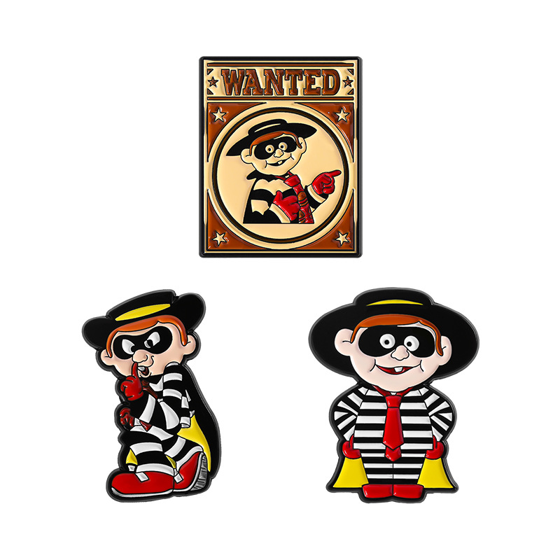 Vintage Hamburglar Emaye Pin S - Vintage Cartoon Collectible incelemesi ve fiyatı